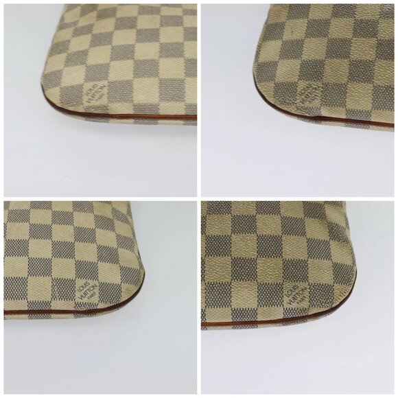 LOUIS VUITTON Damier Azur Pochette Bosphore Shoulder Bag N51112 LV Auth BA2172 - Picture 14 of 16